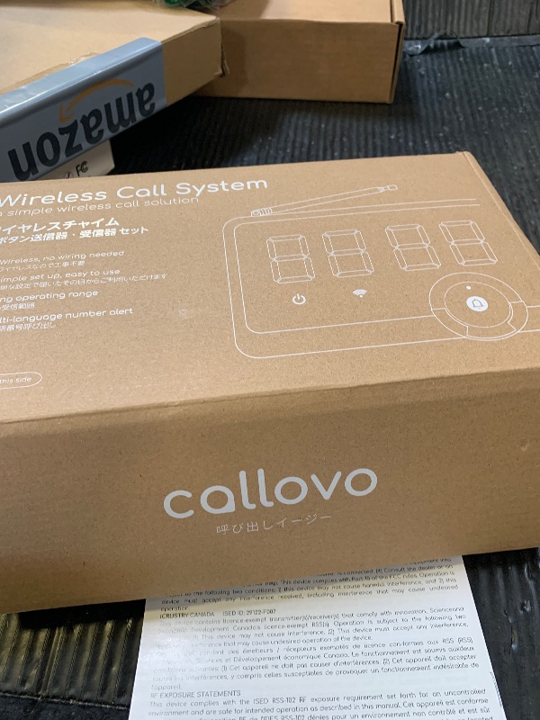 Photo 1 of Callovo Nurse Call System Wireless Caregiver Pager Bell Buttons for Elderly at Home Call Light for Seniors Clinic, Elderly Monitoring, Care Facility, Restaurant Black Walnut