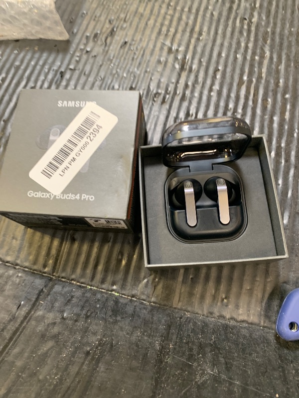 Photo 1 of Samsung Galaxy Buds 4 Pro (2026) AI True Wireless Bluetooth Earbuds, Hi-Res Audio, 2-Way Speaker, ANC 2.0, Optimized Comfort, IP57, Live Translation, Black [US Version, 2 Yr Warranty]