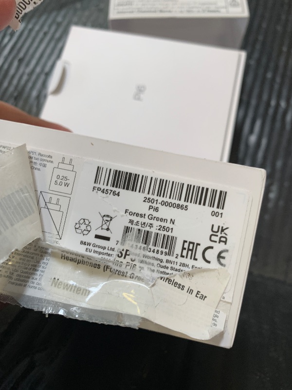 Photo 1 of Bowers & Wilkins Pi6 Wireless Earbuds-Forest Green, in-Ear Wireless Bluetooth Earphones with aptX Adaptive & 12mm Drivers, Bespoke Active Noise Cancelling Earbuds, 3 Built-in Mics, 15-Min Charging