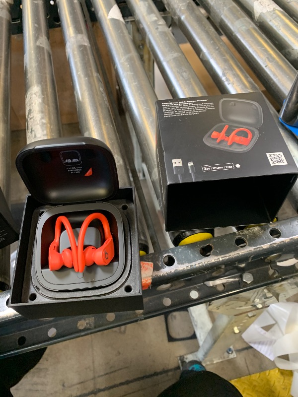 Photo 1 of Powerbeats Pro Wireless Earbuds - Apple H1 Headphone Chip, Class 1 Bluetooth Headphones, 9 Hours of Listening Time, Sweat Resistant, Built-in Microphone - Lava Red