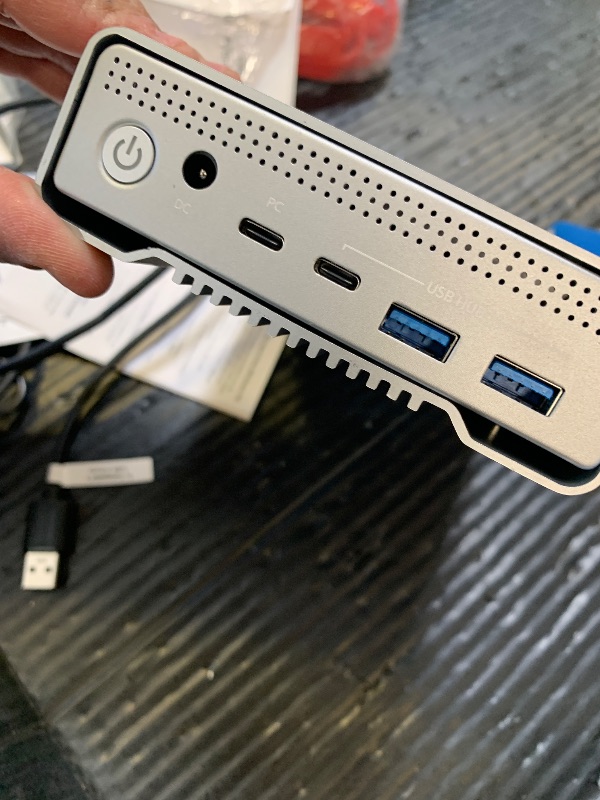 Photo 1 of Avolusion PRO-G1 Series 14TB USB 3.2 Gen 2 (10Gbps) USB-C External Hard Drive w/USB HUB for Windows or MacOS Desktop PC/Laptop (Silver) (Renewed)