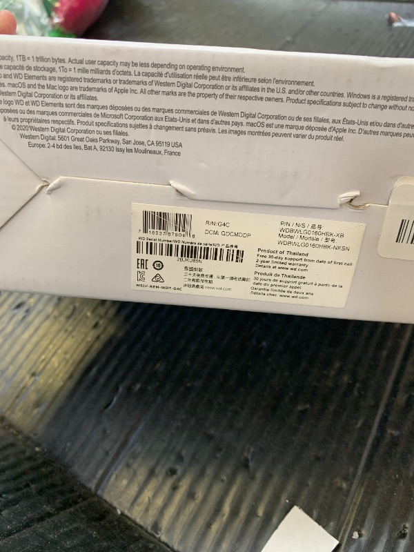 Photo 1 of WD 16TB Elements Desktop External Hard Drive, USB 3.0 for plug-and-play storage - WDBWLG0160HBK-NESN