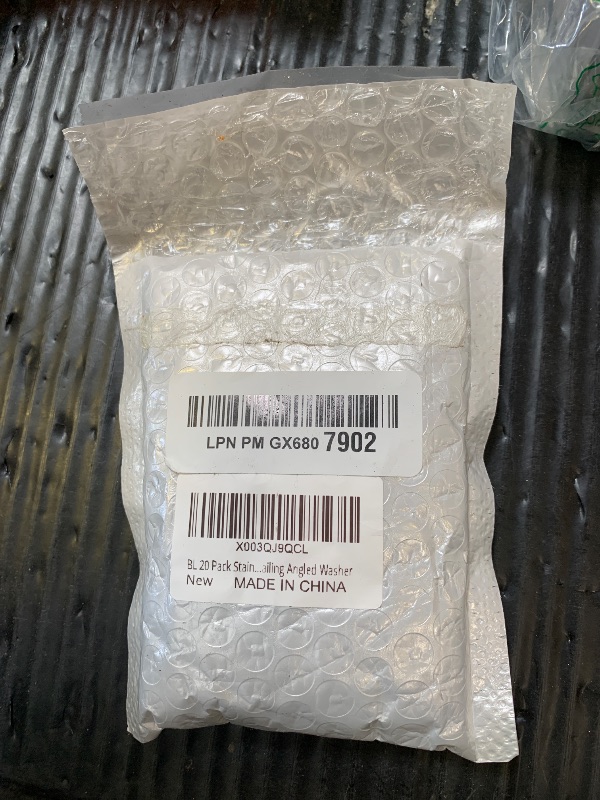 Photo 1 of BLIKA 20 Pack 5/16" ID Angle Washers for Cable Railing Posts, Stainless Steel 30 Degree Angle Beveled Washer for 1/8", 3/16" Invisible Cable Railing Hardware, Cable Railing Angled Washer