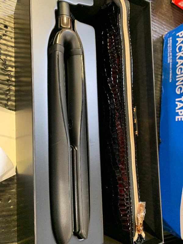 Photo 1 of ghd Platinum+ Professional Smart Flat Iron, Black, with Ultra-Gloss Ceramic Plates, Heat-Resistant Bag, All-Rounder Paddle Brush, Festive Gift Set