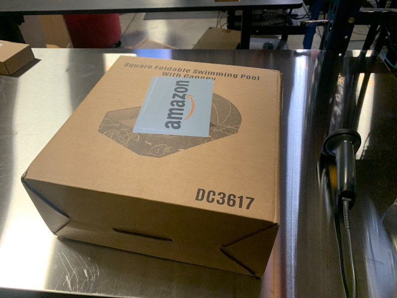 Photo 1 of 2026 Kiddie Pool with Canopy,Baby Swimming Pool for Toddler,Non-Inflatable Portable Pool for Kids,Foldable Toddler Pool with Shade,Kiddie Pool for Backyard,Pop Up Baby Beach Pool 53''×40''×33''