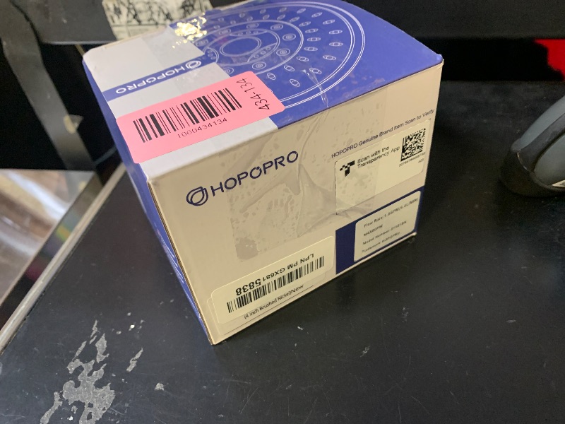 Photo 1 of HOPOPRO 5-Mode High Pressure Shower Head - The Washington Post, NBC News, Today TV Show Recommended - High Flow Fixed Showerheads (4 Inch Brushed Nickel)