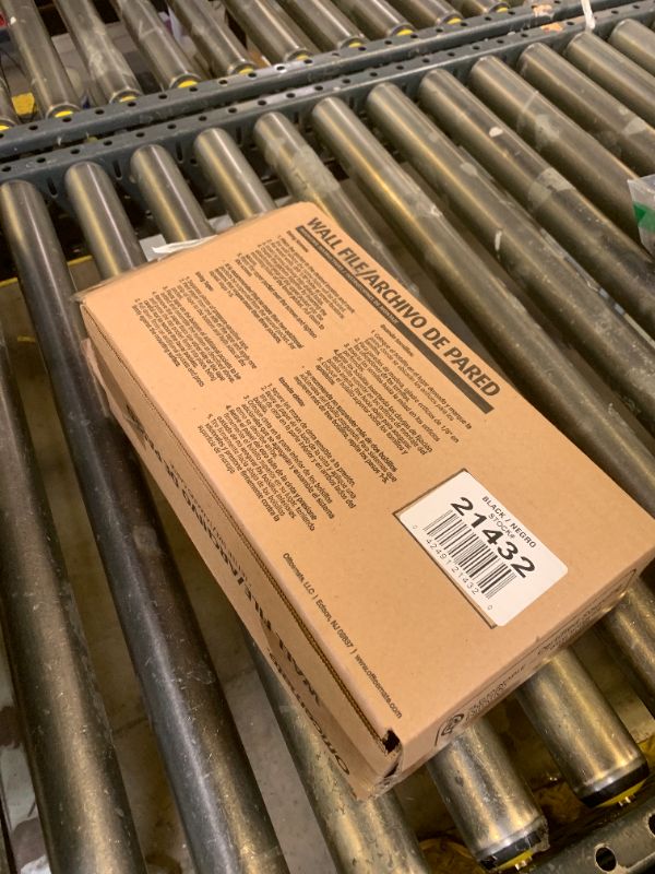 Photo 1 of Officemate Wall File Letter Size, Black (21432)