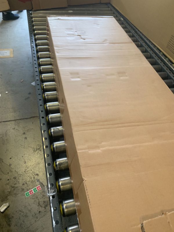 Photo 1 of Novilla King Size Bed Frame with Adjustable Headboard Platform King Bed Frame Linen Fabric Upholstered Headboard, No Box Spring Needed, Noise-Free, Wooden Slats Support, Easy Assembly, Beige