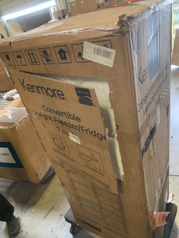 Photo 1 of Kenmore 7.0 Cubic Feet Capacity, White Upright freezer - Convertible Refrigerator/Freezer, 5 Shelve, Garage Ready, Meat Storage, Auto Defrost, Congelador For Home, Apartment, Cottage, Basement, Dorm