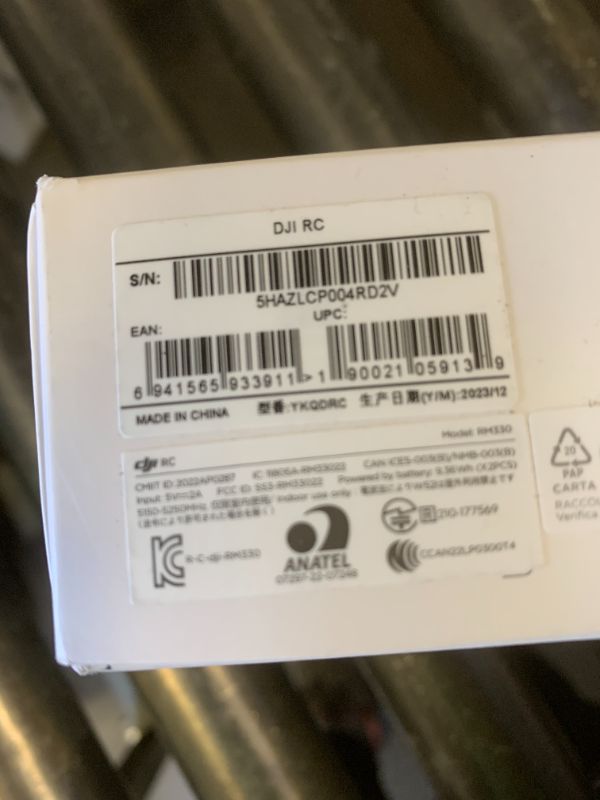 Photo 1 of DJI RC, Remote Controller with Lightweight Body, FHD Screen, 4hr Battery, Precision Control Sticks, O3+ Transmission