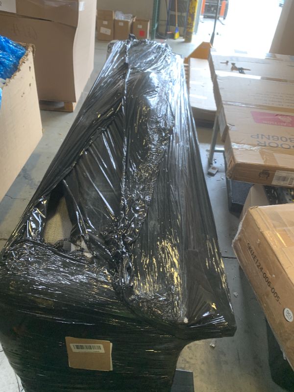 Photo 1 of Marsail 89" Couch, 3-Seater Modern Sofa with Deep Seats, Comfy Upholstered Linen Sofas for Living Room, Apartment, Light Grey