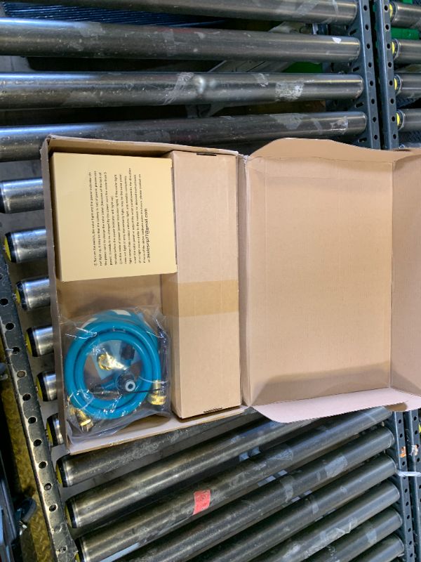 Photo 1 of Lyromix Upgraded 16FT Trampoline with Lights, Large Outdoor Trampoline with Sprinkler,Basketball Hoop and Net, Capacity for 5-8 Kids and Adults, Teal Blue