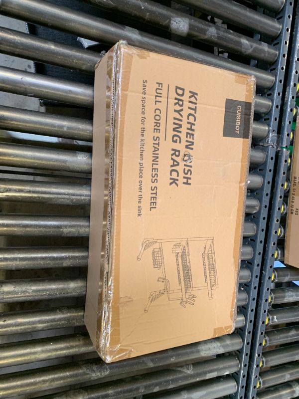 Photo 1 of CUISIBOT Over Sink Dish Drying Rack, 3-Tier Full Stainless Steel Drainer Dish Rack Adjustable 20.9''-37.4'', Expandable Multifunctional Kitchen Organizer