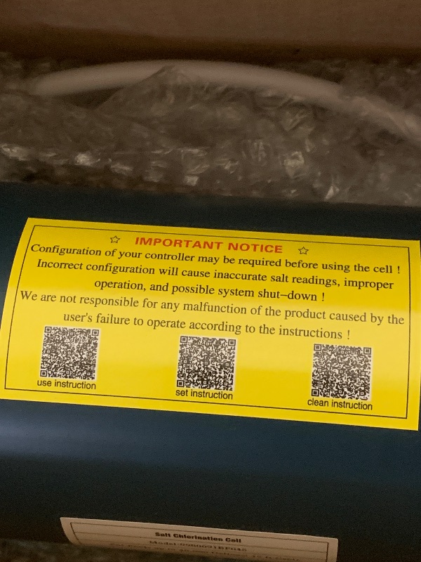 Photo 1 of Aqualix Salt Cell Replacement for Hayward T-CELL-15 / W3T-CELL-15, 40,000 Gallon In-Ground Pool Salt Chlorination Cell, Compatible with AquaRite, SwimPure Plus, AquaRite Pro, ProLogic, OmniLogic