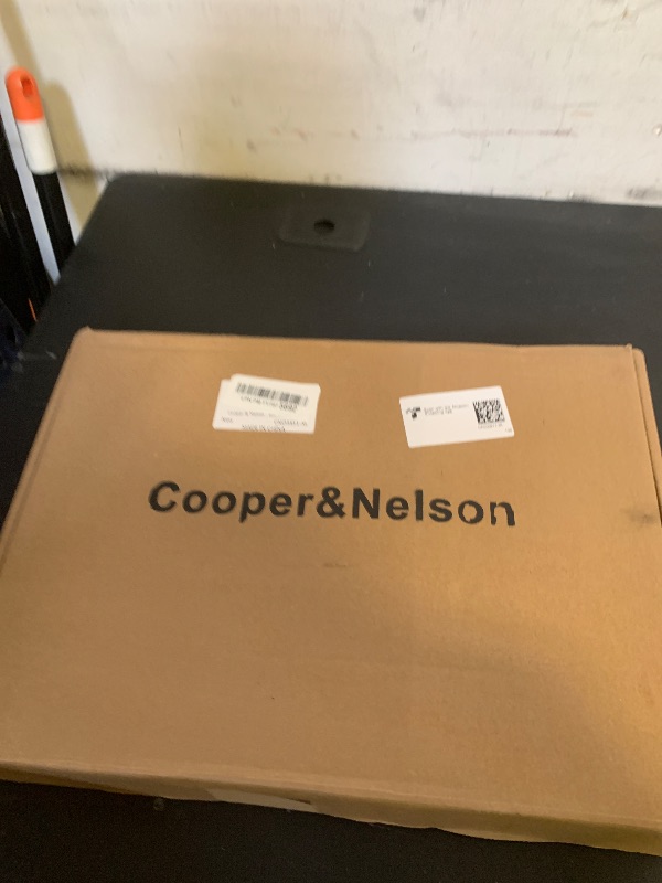 Photo 1 of Cooper & Nelson Men's Suit Slim Fit, 3 Piece Suits for Men, One Button Jacket Vest Pants with Tie, Tuxedo Set Black XL