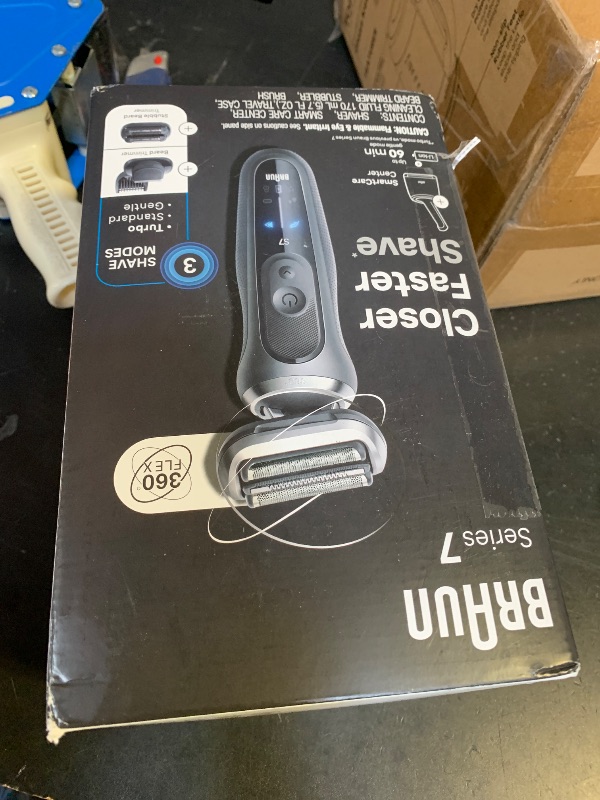 Photo 1 of Braun Electric Shaver for Men, Series 7 7185cc, Waterproof, Wet & Dry Shave, Shaving Kit with SmartCare Center and Beard Trimmer, 3 Shave Modes, 60 Minute Battery Runtime, 10 Piece Set