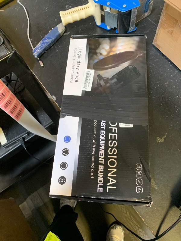 Photo 1 of Podcast Equipment Bundle, BM-800 Recording Studio Package with Voice Changer, Live Sound Card - Audio Interface for Laptop Computer Vlog Living Broadcast Live Streaming YouTube TikTok (AM100-V8)