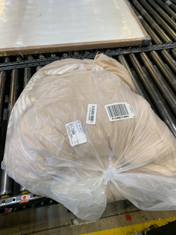 Photo 1 of BUPIRD Queen Comforter Set Striped Beige 100% Soft Washed Microfiber Jacquard 3 Pieces Striped Bedding Sets Beige White Comforter for All Seasons and 2 Pillowcases Comfort Breathable