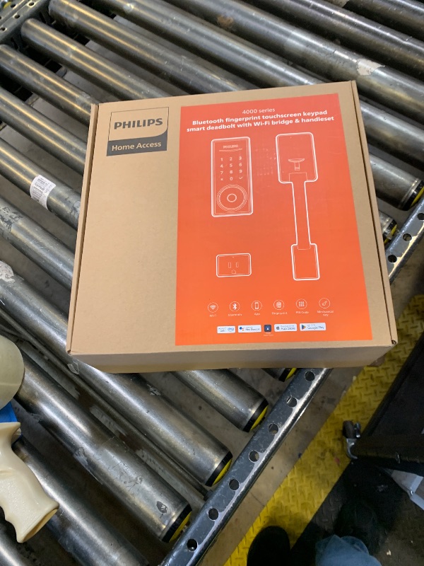 Photo 1 of Philips Wi-Fi Smart Lock with Handle, Keyless Entry Keypad Door Lock with Handle, Front Door Deadbolt Set with WiFi Gateway, App Control, Fingerprint Unlock, PIN Code Unlock, Auto Locking