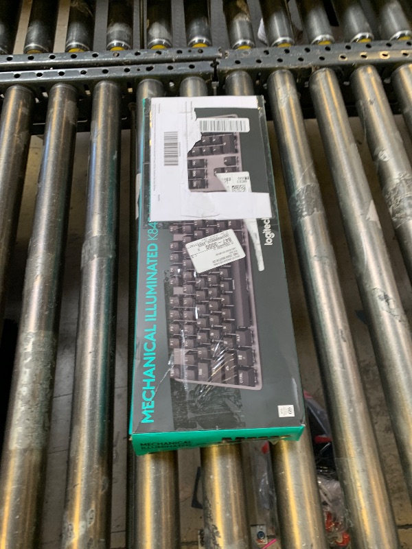 Photo 1 of Logitech K845 Mechanical Illuminated Keyboard, Mechanical Switches, Strong Adjustable Tilt Legs, Full Size, Aluminum Top Case, 104 Keys, USB Corded, Windows (TTC Red Switches)