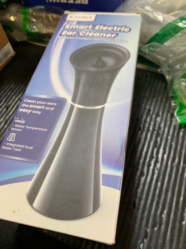 Photo 1 of KAUGIC Upgraded Ear Wax Removal with One-Piece Waste Tank, Safe Cleaner with Water Temperature Sensor, Effective Ear Irrigation Kit, IPX7, FSA-HSA-Eligible, Semi-Transparent