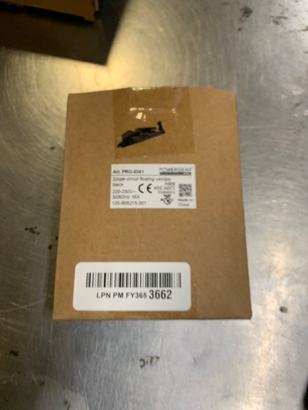 Photo 1 of VANoopee 6.6FT H Track Lighting Rails Black, H Type Track Lighting Kit with Floating Canopy Connector, End Caps, Live End Feeds, I Connectors, Compatible with Single Circuit H Style Track System