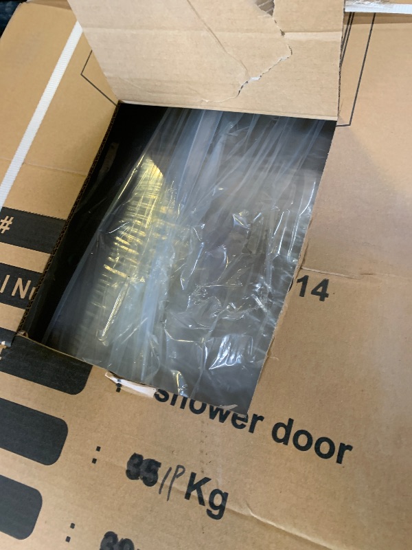 Photo 1 of YTSAHSTT Frameless Pivot Shower Door - Double Swing Hinged Shower Door, 30~31" W x 75" H, Clear SGCC Tempered Glass, Dual Nano Coated Glass, Easy Installation, Reversible Swing, Bright Chrome Finish