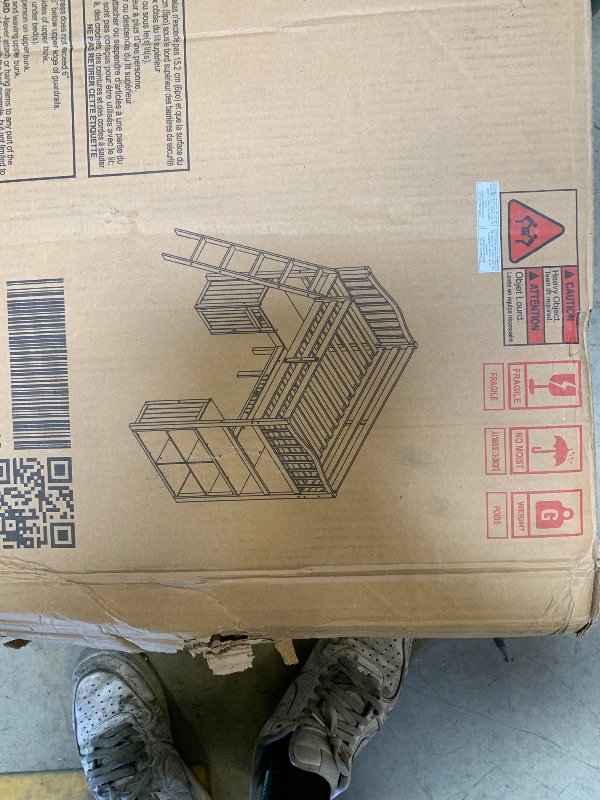 Photo 1 of bunk bed with shelves 