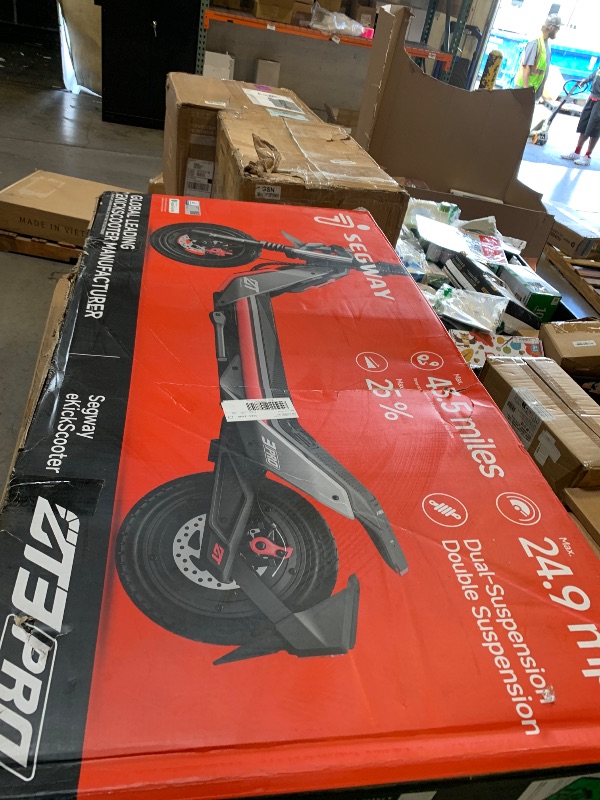 View 2 of Segway ZT3 Pro Electric Scooter, Up to 24.9 MPH, 43.5-Mile Range, Dual Suspension, Flash Charge, 1600W Peak Motor, Off-Road Scooter for Adults UL Certified (UL2272/2271)