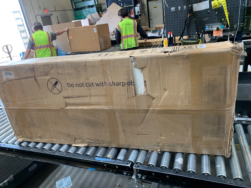 Photo 1 of DWVO L Shaped Desk with Drawers, 60" Corner Computer Desk with Power Outlets & Lift Top, Home Office Desk with Storage Cabinet & LED Lights, Wood Desk, Height Adjustable Desk, Grey