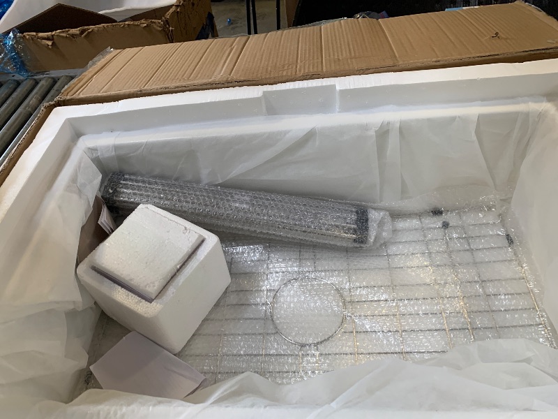 Photo 1 of Kichae 32 Inch White Undermount Sink Fireclay 32x19 Inch White Kitchen Sink Dual Drop in & Undermount Kitchen Sinks Single Bowl Deep Porcelain Ceramic Sinks