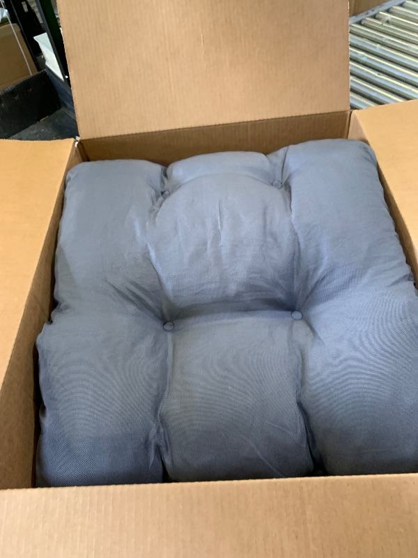 Photo 1 of IPYNBAP Outdoor Bench Cushion, 59x18x5 Inch, Waterproof Bench Cushion for Outdoor/Indoor Furniture, Tufted Patio Bench Seat Cushion, Fade Resistant Outdoor Cushions for Porch Swing Couch, Dark Grey