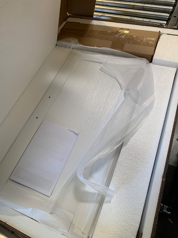 Photo 1 of YITAHOME 53 inch Large Rolling Kitchen Island with Trash Can Storage Cabinet, Portable Mobile Islands Table Long Floating Movable w Wheels Cabinet for 13 Gallon Garbage Bin 2 Drawer, White Oak (carton 1/2 PARTIAL SET) 