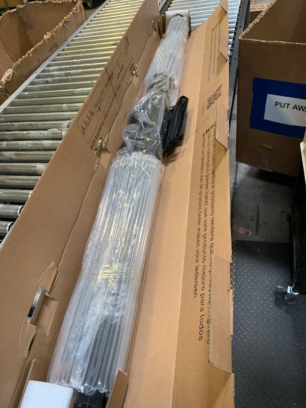 Photo 1 of PropVue Projector Screen with Stand 84" - Indoor & Outdoor Projection Screen for Movie or Office Presentation - 16:9 HD Premium Wrinkle-Free Tripod Screen for Projector with Carry Bag & Tight Strap