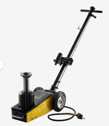 Photo 1 of VEVOR Floor Jack, 22 Ton (48501 lbs) Capacity, Steel Racing Floor Jack with Single Piston Quick Lift Pump & Extension Posts, Air Hydraulic Trolley Car Lift for SUVs, Pickups, Lifting Range 10.4"-21.3"
