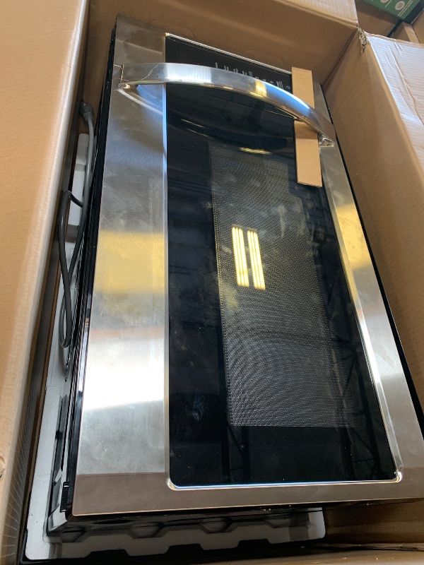 Photo 1 of BLACK+DECKER EM044KB19 Over The Range Microwave Oven with One Touch, 1000 Watts, 400 CFM and Auto Cooking, OTR 1.9 Cu.ft