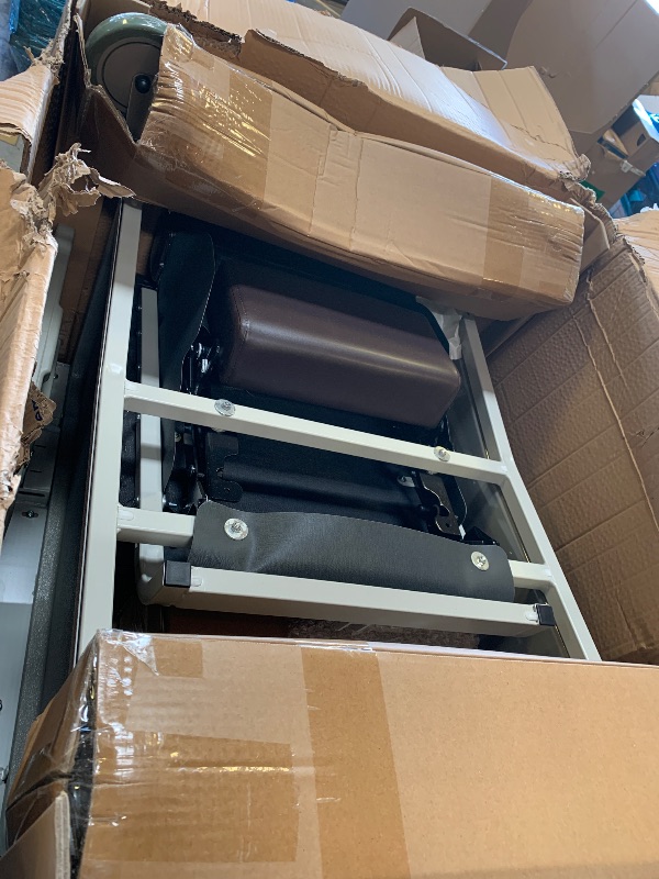 Photo 1 of Drive Medical 4 Position Clinical Care Geri Chair Recliner, Reclining Padded Chair with Armrests, Chocolate