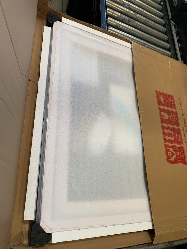 View 3 of ISTRIPMF 36x36 inch Lighted Bathroom Mirror for Wall,Front Lighted and RGB Backlit LED Bathroom Mirror with Lights,Tempered Glass/Dimmable/Anti-Fog/Square Mirror