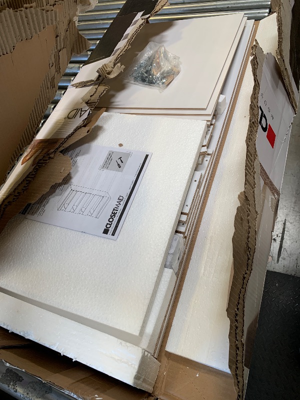 Photo 1 of ClosetMaid Modular Storage Unit with 4 Drawers, Wood Closet Organizer, Stacking, Full Backer, Storage, Decorative Trim, White