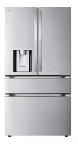 Photo 1 of LG Smart 4-Door French Door Refrigerator with Full-Convert Drawer - Counter-Depth MAX 24.5 Cu. Ft. Stainless Steel (factory sealed)