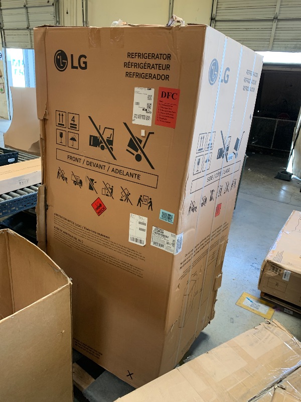 Photo 1 of LG Smart 4-Door French Door Refrigerator with Full-Convert Drawer - Counter-Depth MAX 24.5 Cu. Ft. Stainless Steel (factory sealed)