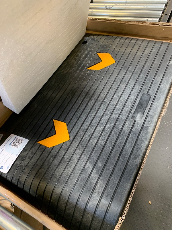 Photo 1 of 3 Pack Rubber Threshold Ramp 4" Rise, 33069LBS Capacity Portable Wheelchair Ramp with Channel Cord Cover, All-Weather Non-Slip Surface for Doorways, Steps, Cars & Pets (35.5"x24")