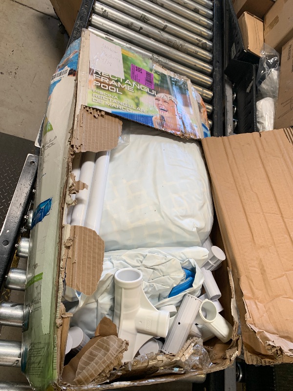 Photo 1 of INTEX Metal Frame 12 ft x 30 in Above Ground Pool Set, Round Swimming Pool with Steel Frame, 530 GPH Cartridge Filter Pump, and Type A Filter Cartridge