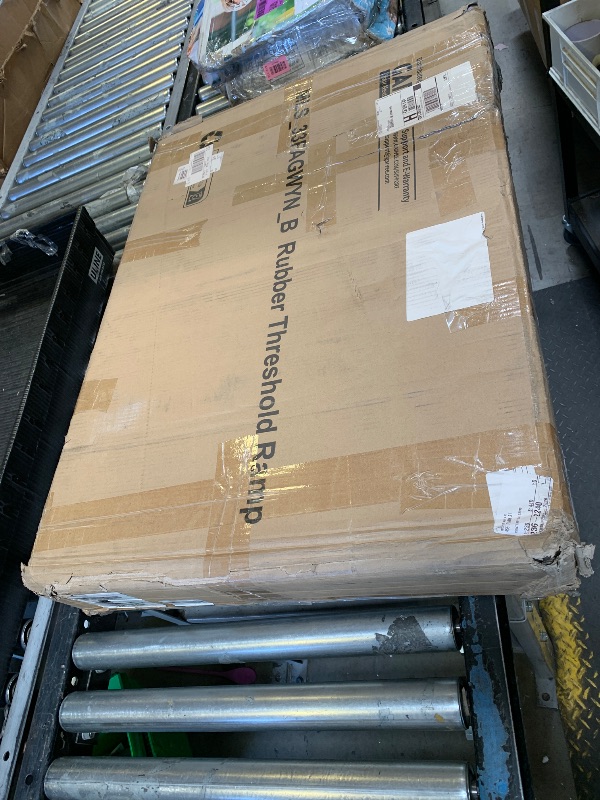 Photo 1 of 3 Pack Rubber Threshold Ramp 4" Rise, 33069LBS Capacity Portable Wheelchair Ramp with Channel Cord Cover, All-Weather Non-Slip Surface for Doorways, Steps, Cars & Pets (35.5"x24")