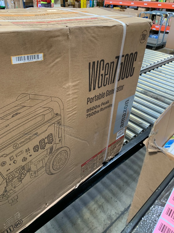 Photo 1 of 9,500/7,500-Watt Gas Powered Portable Generator with Remote Electric Start, 30A 120/240V Outlet (factory sealed) 
