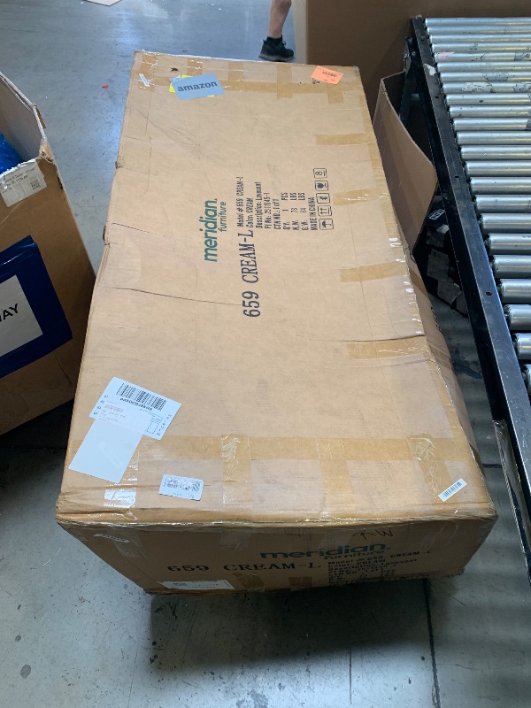 Photo 1 of Meridian Furniture 659Brown-L Ritz Collection Modern | Contemporary Upholstered Loveseat with Rich Brown Velvet, Gold Metal Legs, Curved Contemporary Design, 67" W x 31.75" D x 30.5" H, white (different from stock image) 