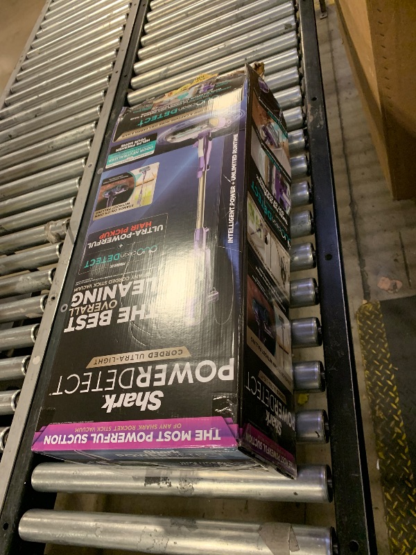 Photo 1 of **NONFUNCTIONAL, INCOMPLETE, SOLD FOR PARTS** Shark POWERDETECT Ultra-Light Corded Stick Vacuum with DuoClean Technology, Self-Cleaning Brushroll for No Hair Wrap, Anti-Allergen Complete Seal, and Odor Neutralizer Technology, HZ4002
