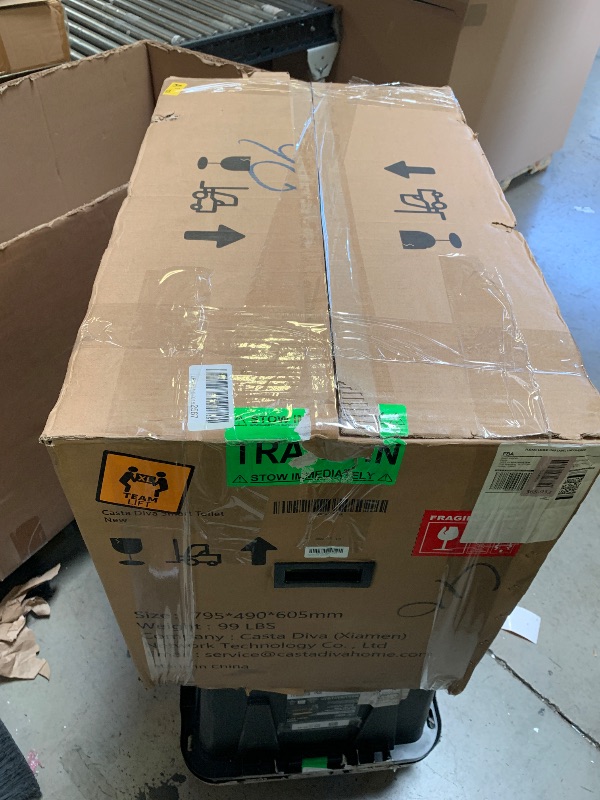 Photo 1 of Casta Diva Smart Toilet with Bidet Built in, Auto Open/Close Lid,1000g MaP Flush, Heated Seat & Foam Dispenser, Foot Sensor Auto Flush, Blackout Flush, Bidet Toilet with Tank Built in (CD-K030PRO) (no hard ware) 