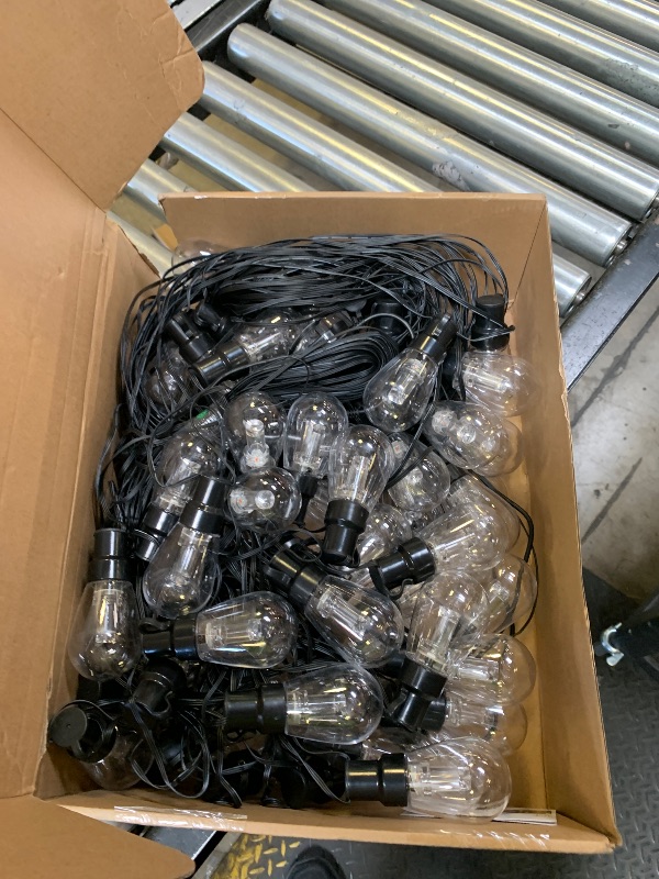 Photo 1 of 300FT RGB+IC Outdoor String Lights, Dimmable Shatterproof LED Bulbs, IP67 Waterproof DreamColor Chasing Lights, Multicolor Dynamic Lighting for Patio Balcony Garden & Outdoor Living Area Decoration