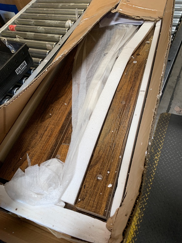 Photo 1 of Tribesigns Farmhouse Console Table, 63-Inch Long Narrow Sofa Table Behind The Couch, Wooden Rectangular Entryway Table for Entrance, Hallway, Living Room, Rustic Brown (Rustic Brown)
